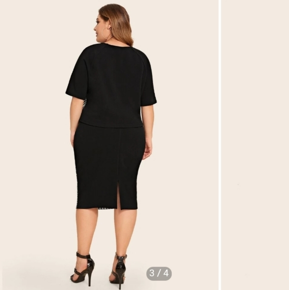 Shein Houndstooth pencil skirt - Picture 3 of 9